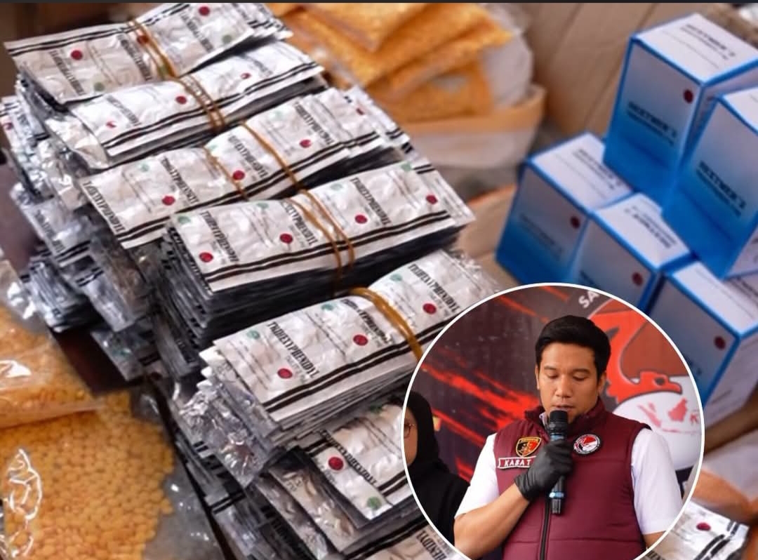 Polresta Bandung Ungkap Rumah yang Diduga Penyimpanan Obat Keras Satu Orang Diamankan